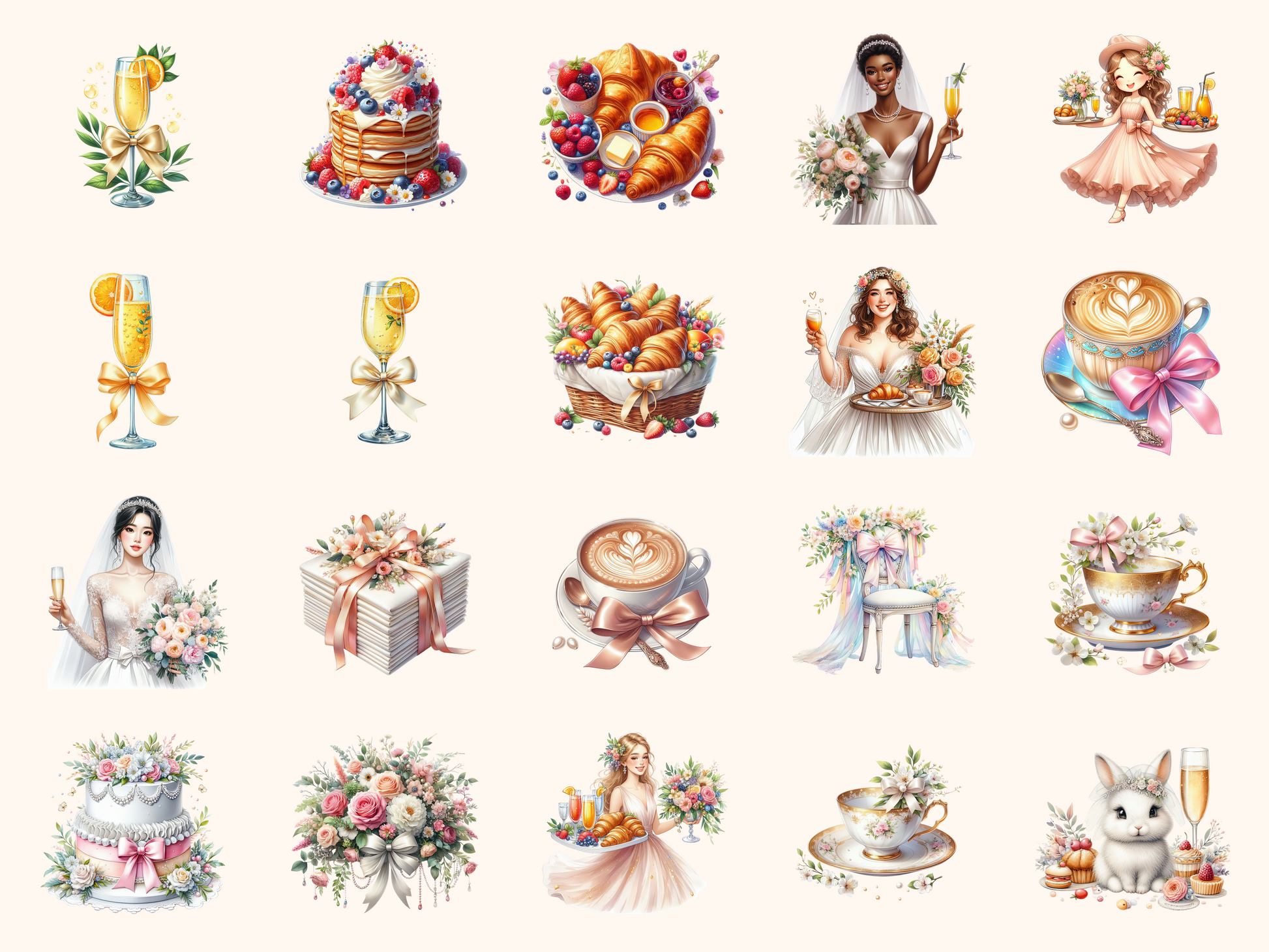 Bridal Brunch Clipart