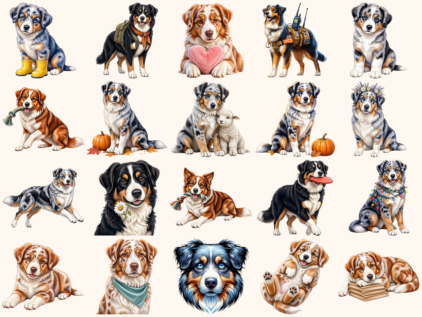 Australian Shepherd Clipart