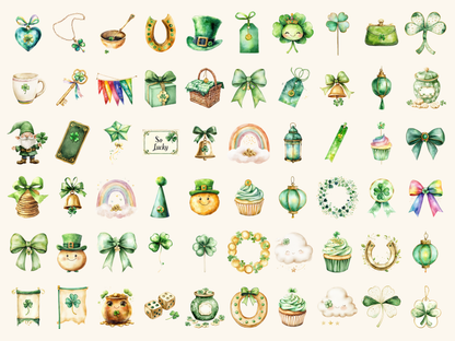 Irish Luck Watercolor Clipart