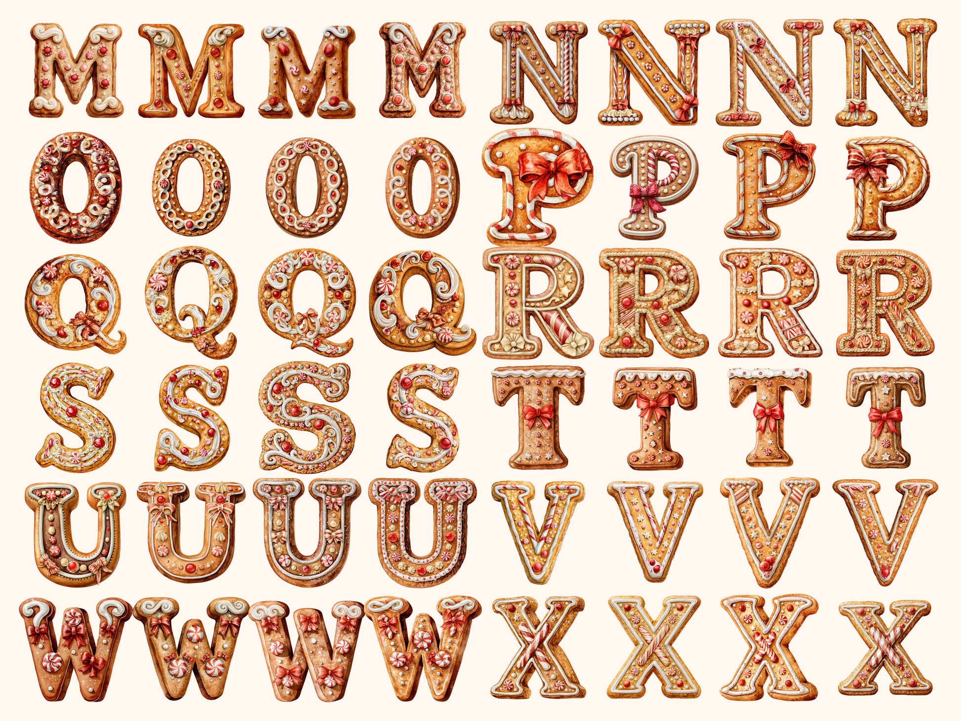 Gingerbread Alphabet & Numbers