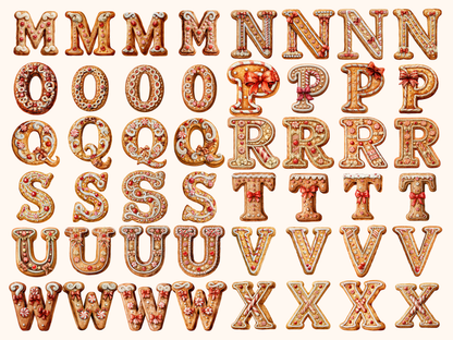 Gingerbread Alphabet & Numbers
