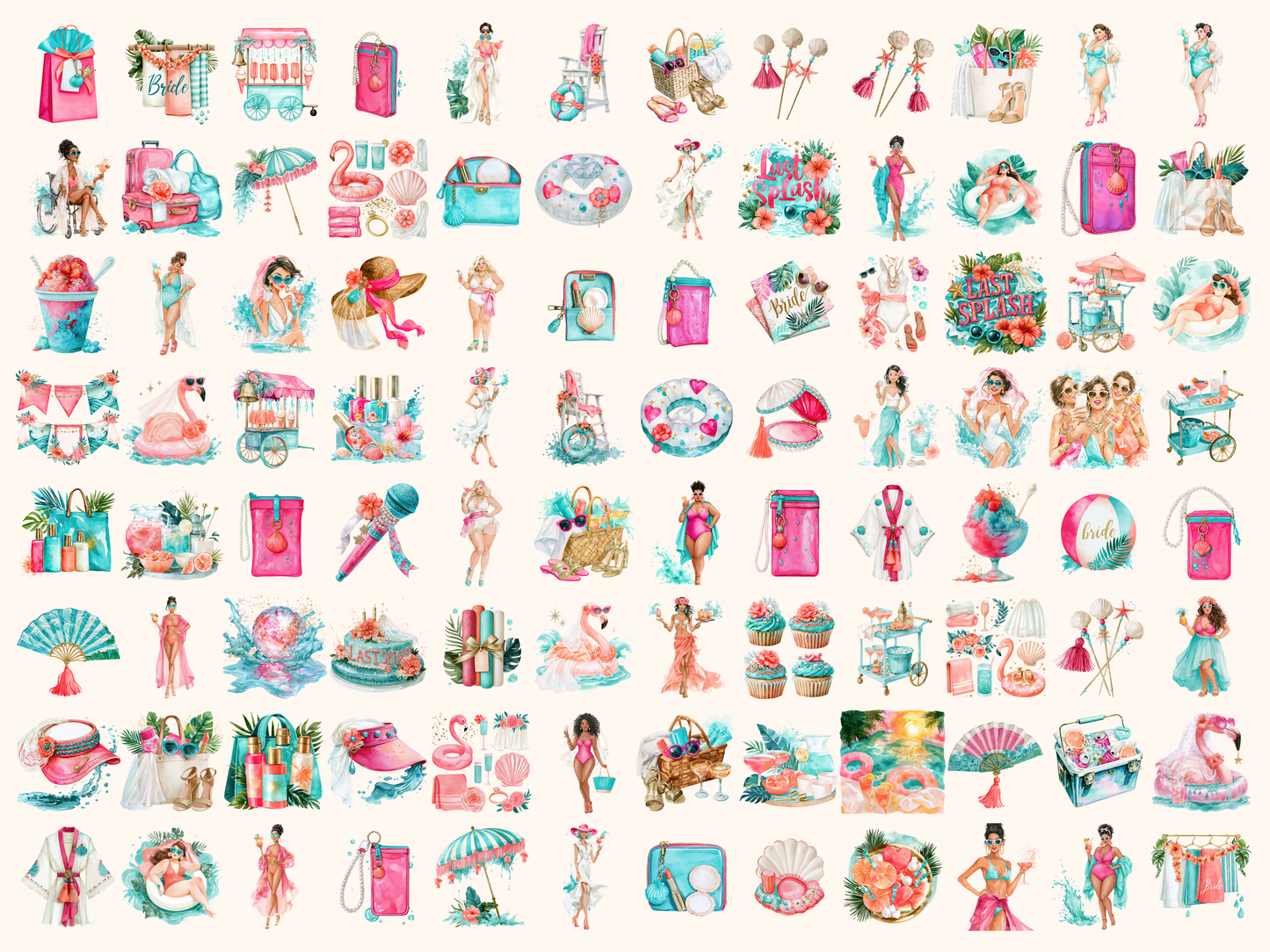 Last Splash Watercolor Clipart