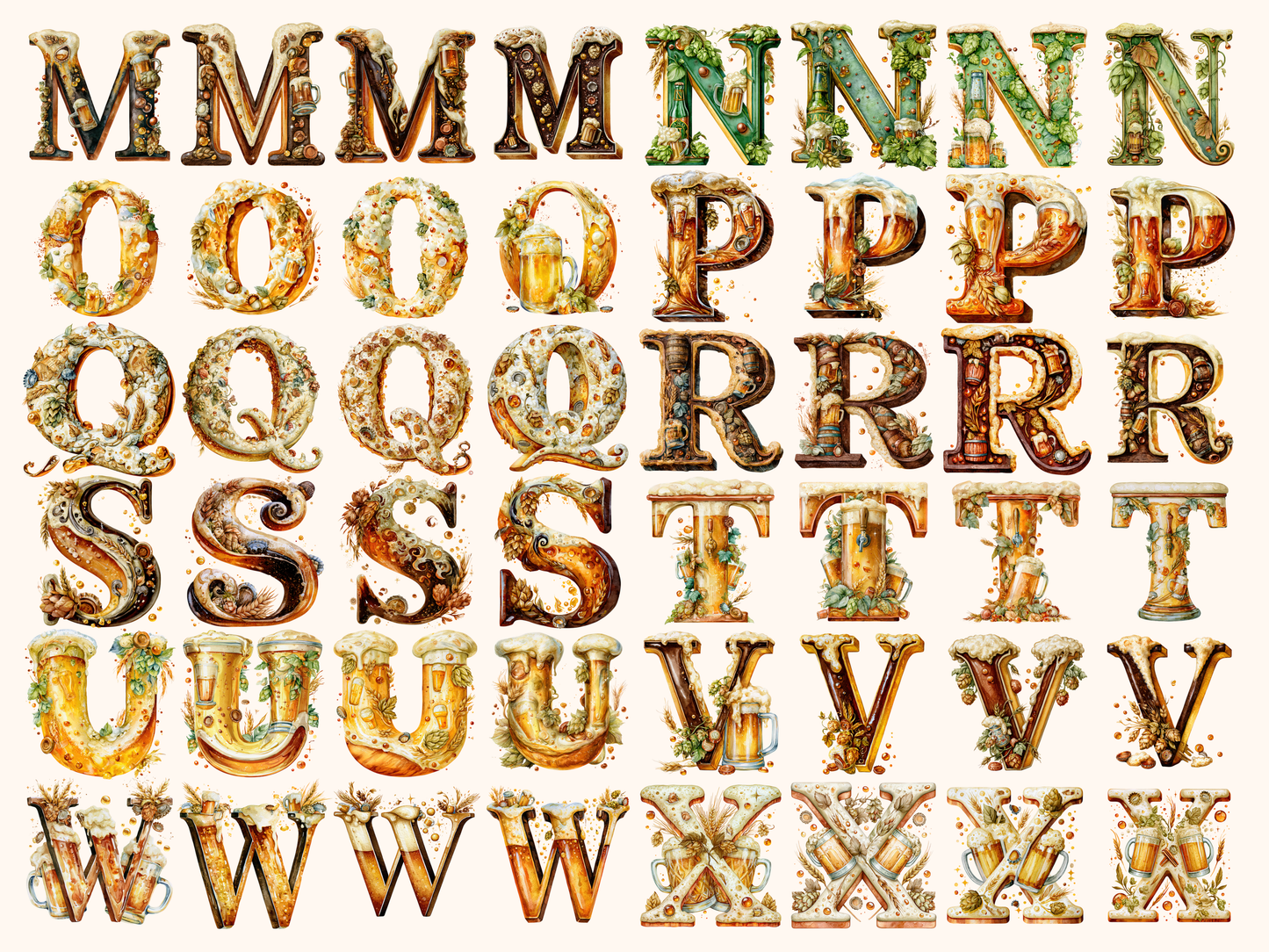 Beer Alphabet & Numbers