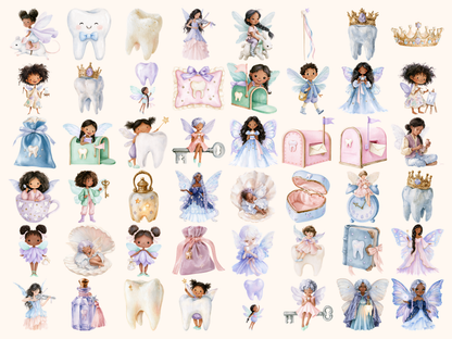 Tooth Fairy Watercolor Clipart