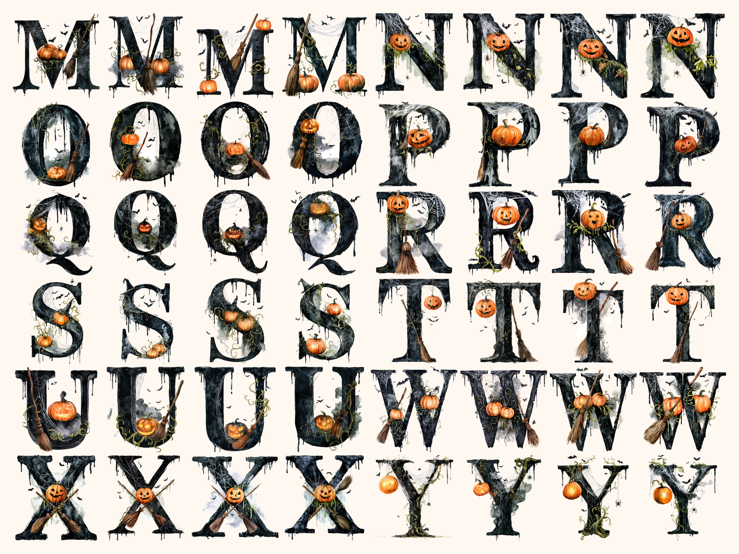 Halloween Alphabet & Numbers