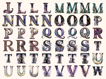 Witchy Magic Alphabet & Numbers