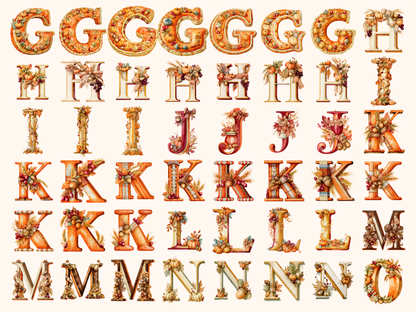 Thanksgiving Alphabet & Numbers