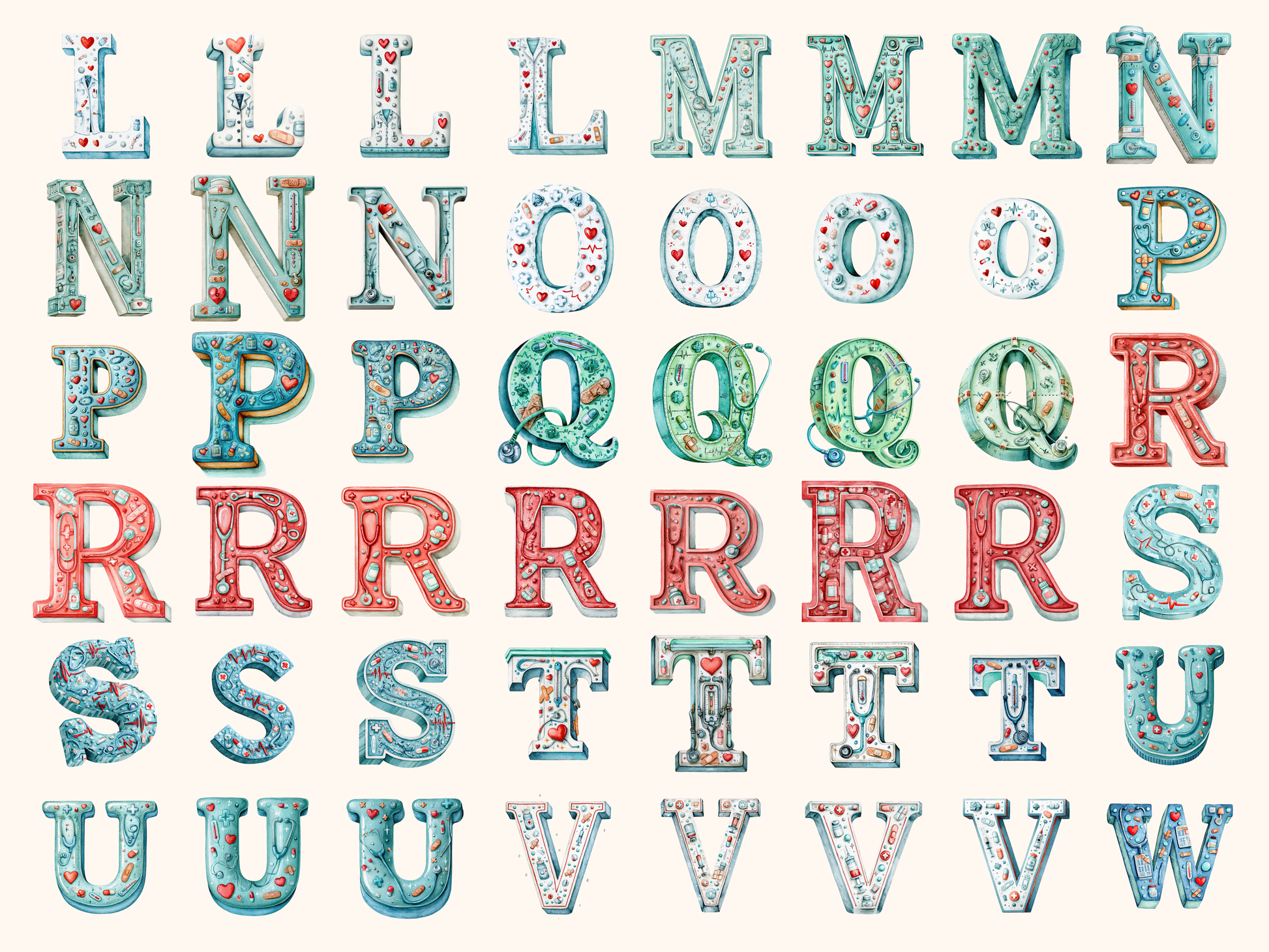 Medical Alphabet & Numbers