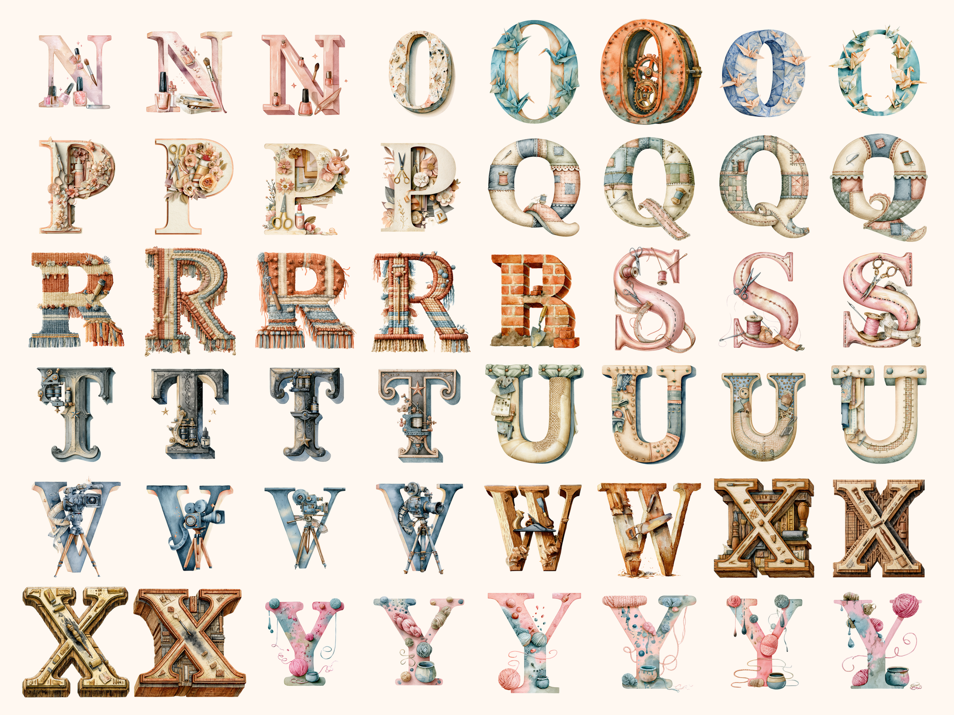 Creative Occupations Alphabet & Numbers