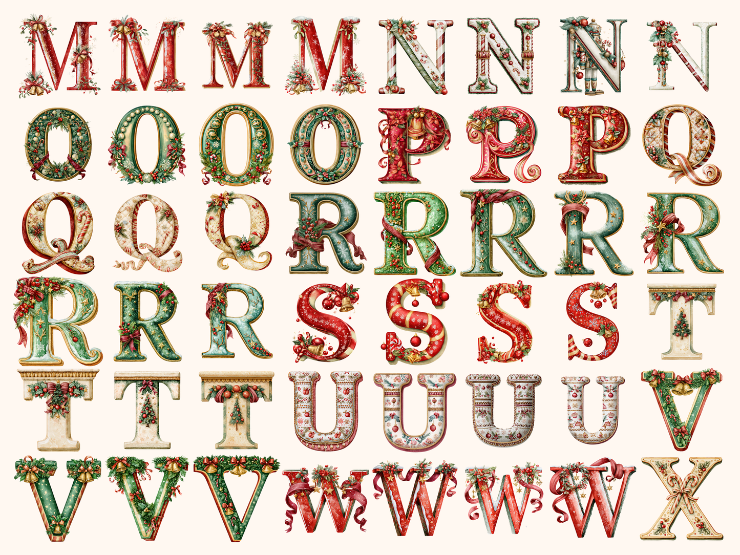 Christmas Alphabet & Numbers