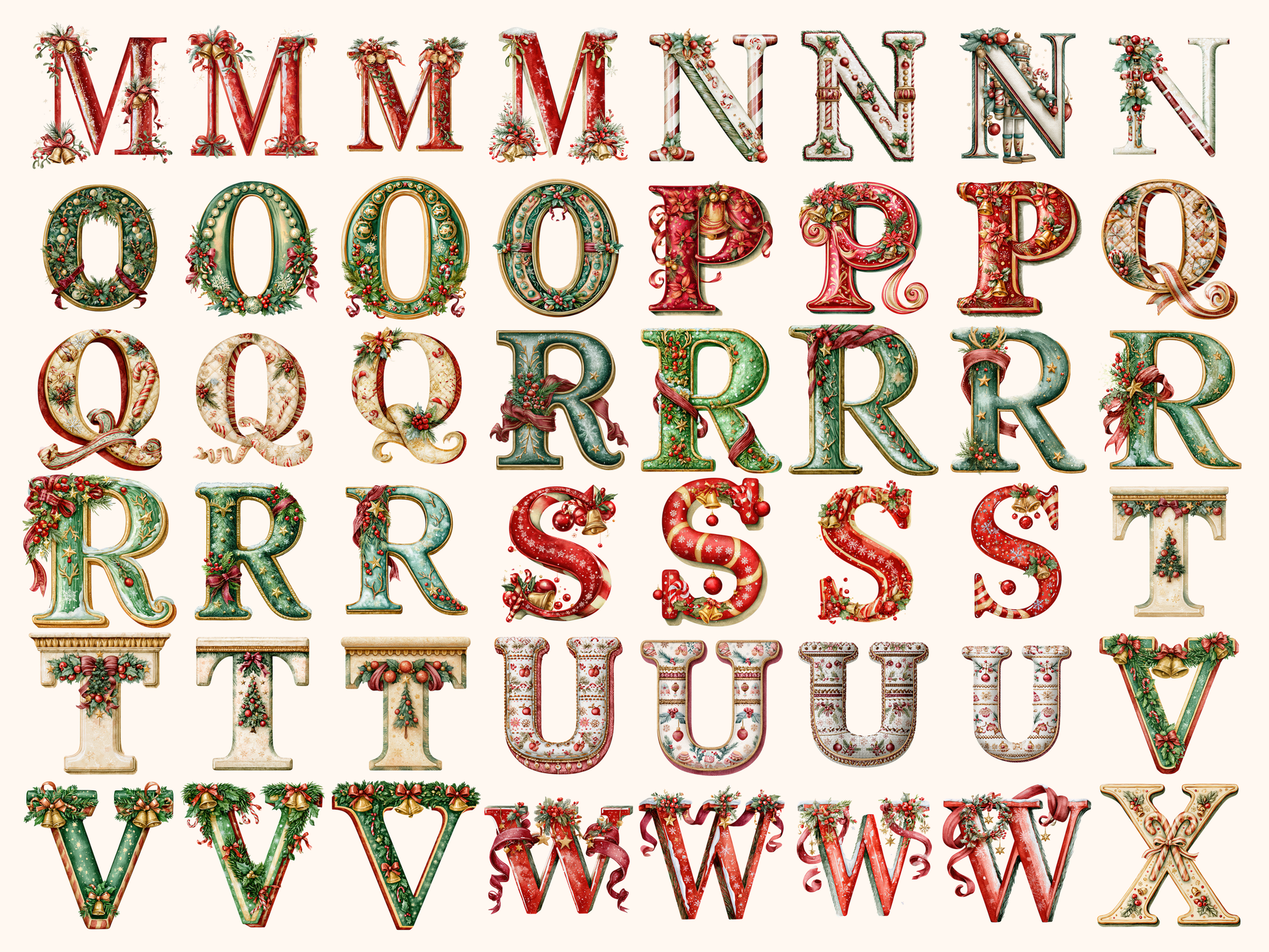 Christmas Alphabet & Numbers