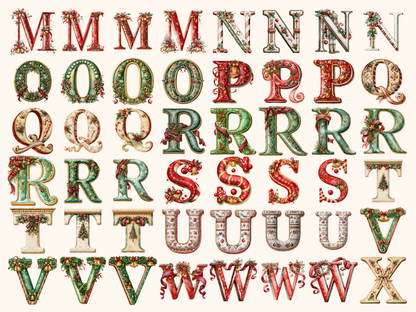 Christmas Alphabet & Numbers