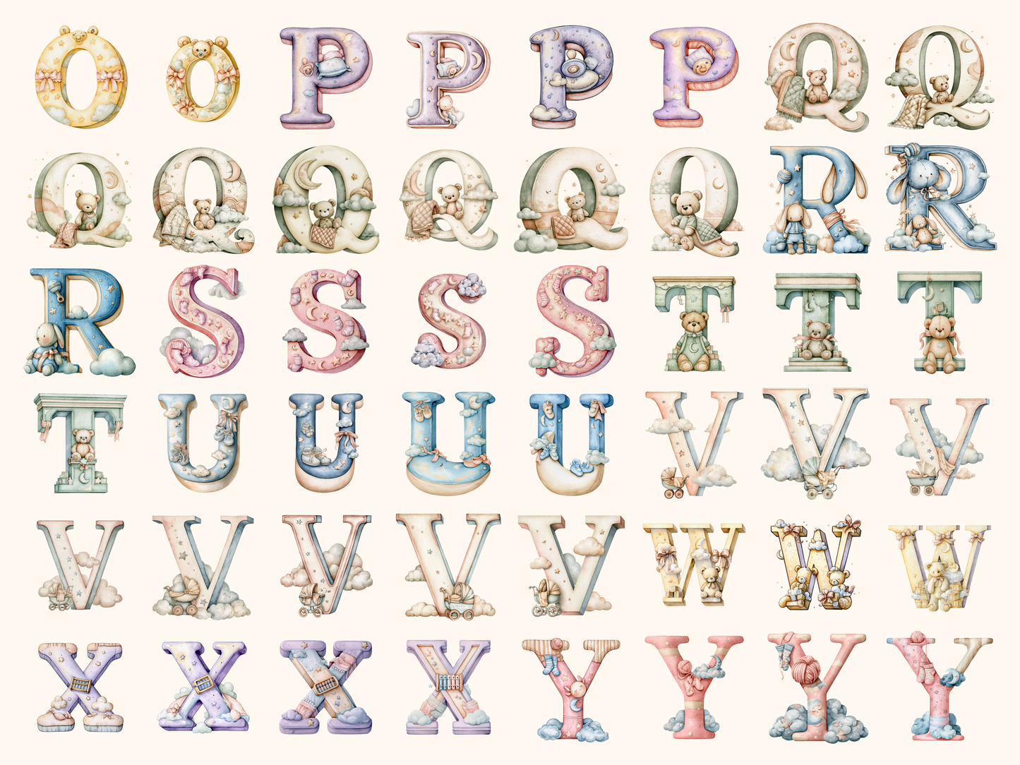 Baby Nursery Alphabet & Numbers