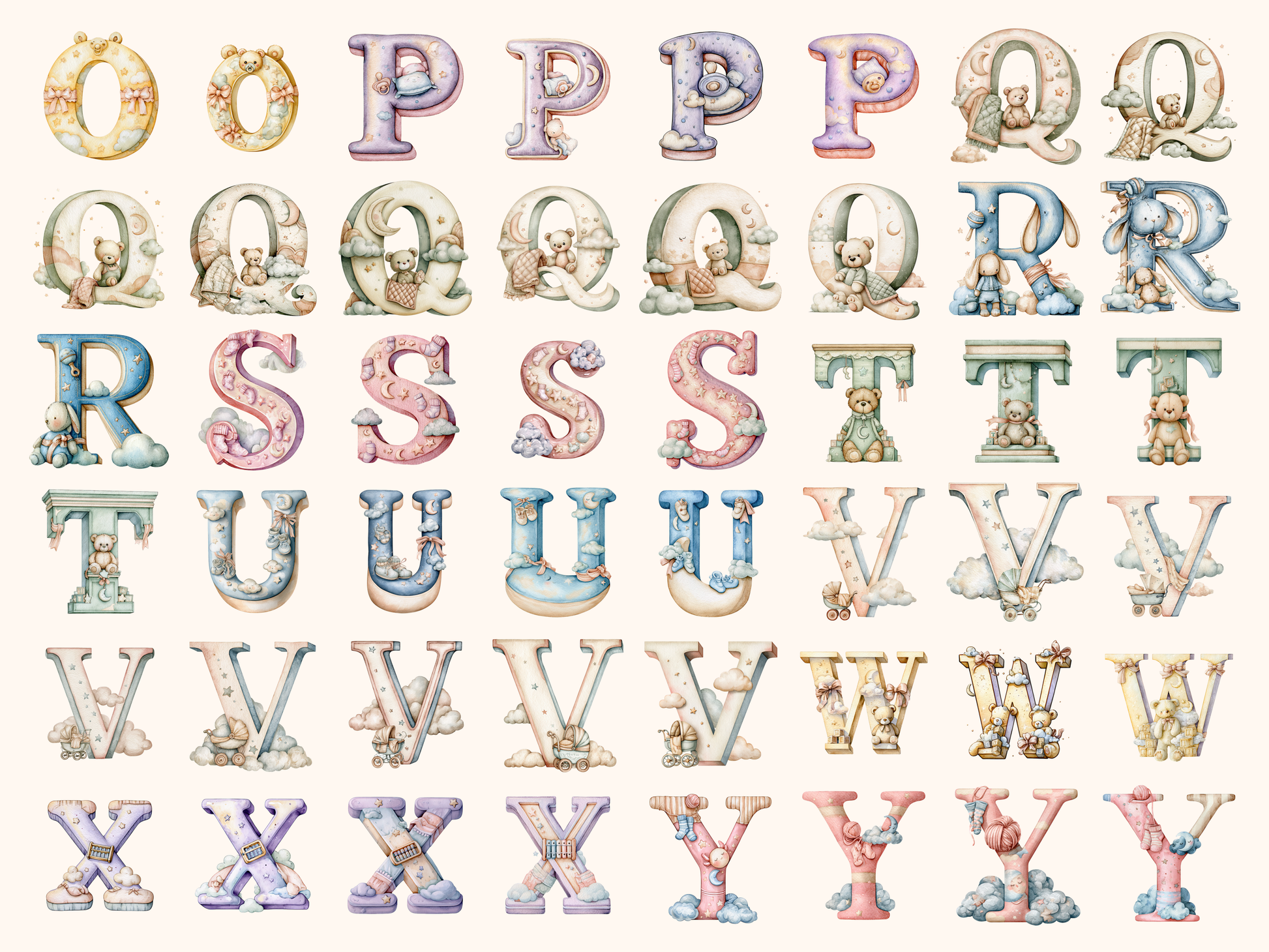 Baby Nursery Alphabet & Numbers