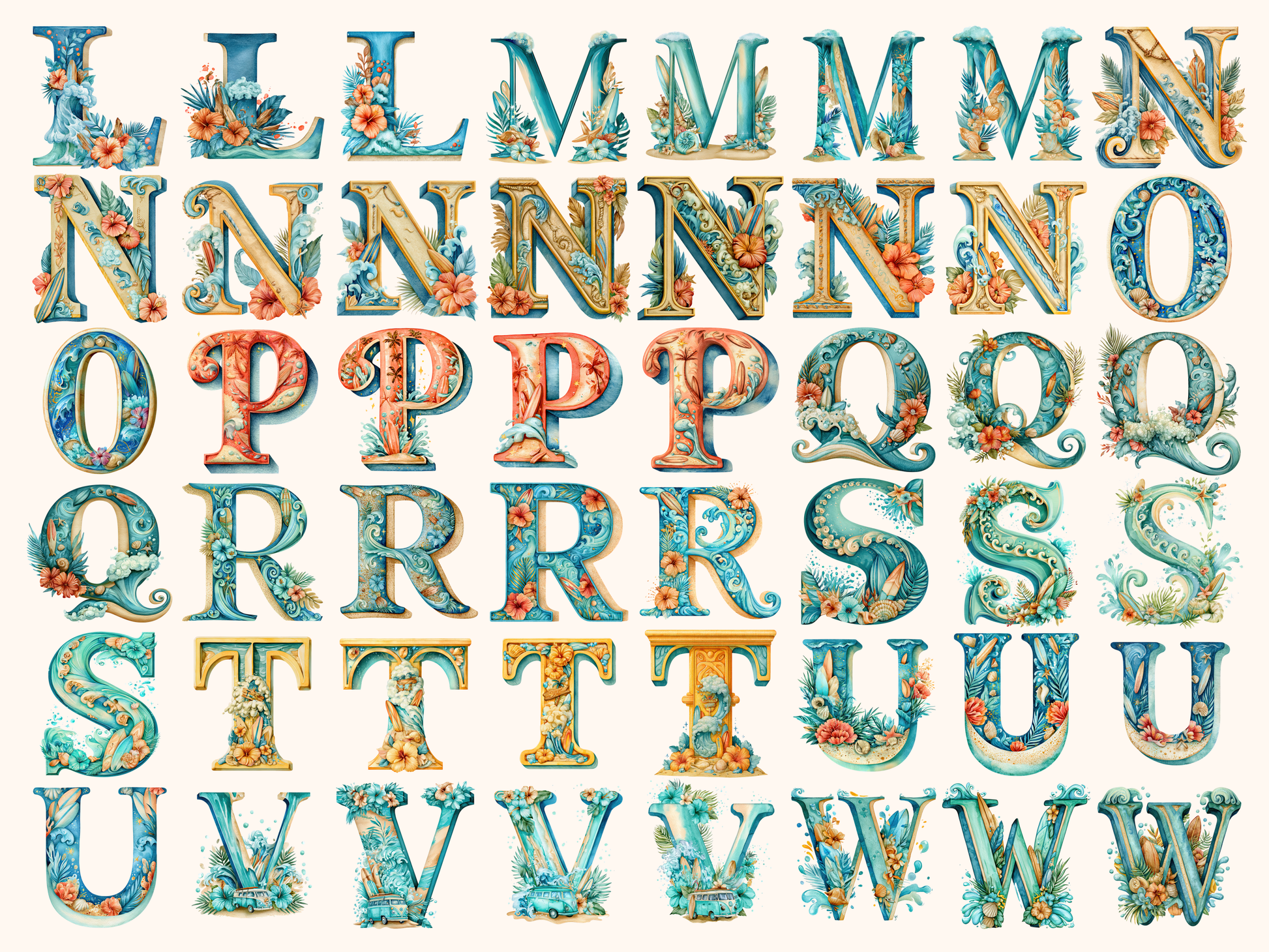 Surfing Alphabet & Numbers