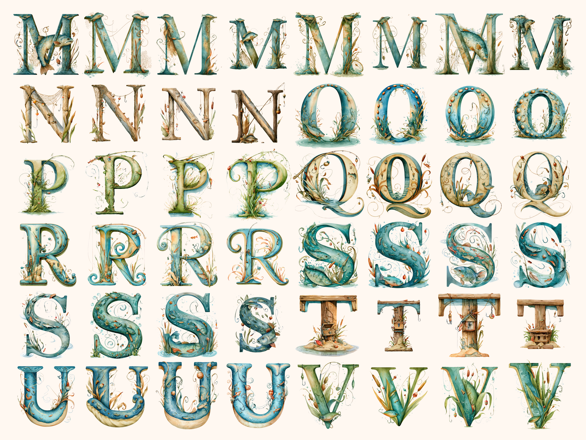 Fishing Alphabet & Numbers