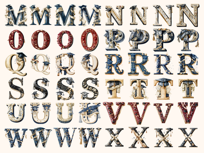Graduation Alphabet & Numbers