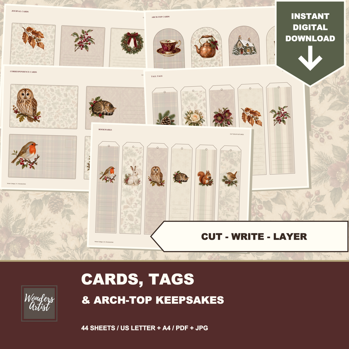 Winter Cottage Journal Kit — listing image 3