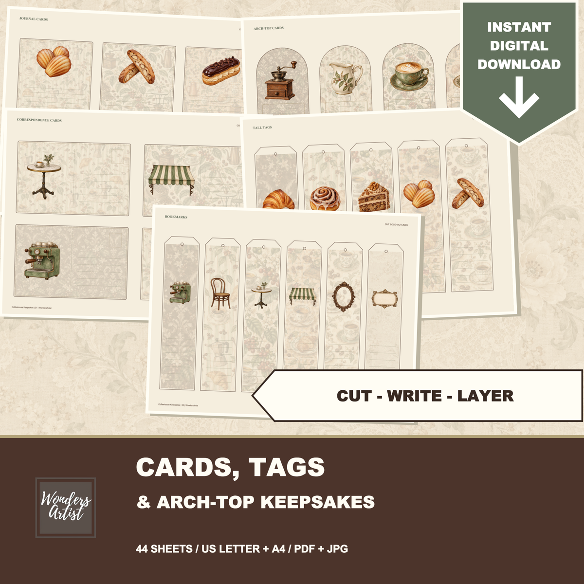 Coffeehouse Keepsakes Journal Kit — listing image 3
