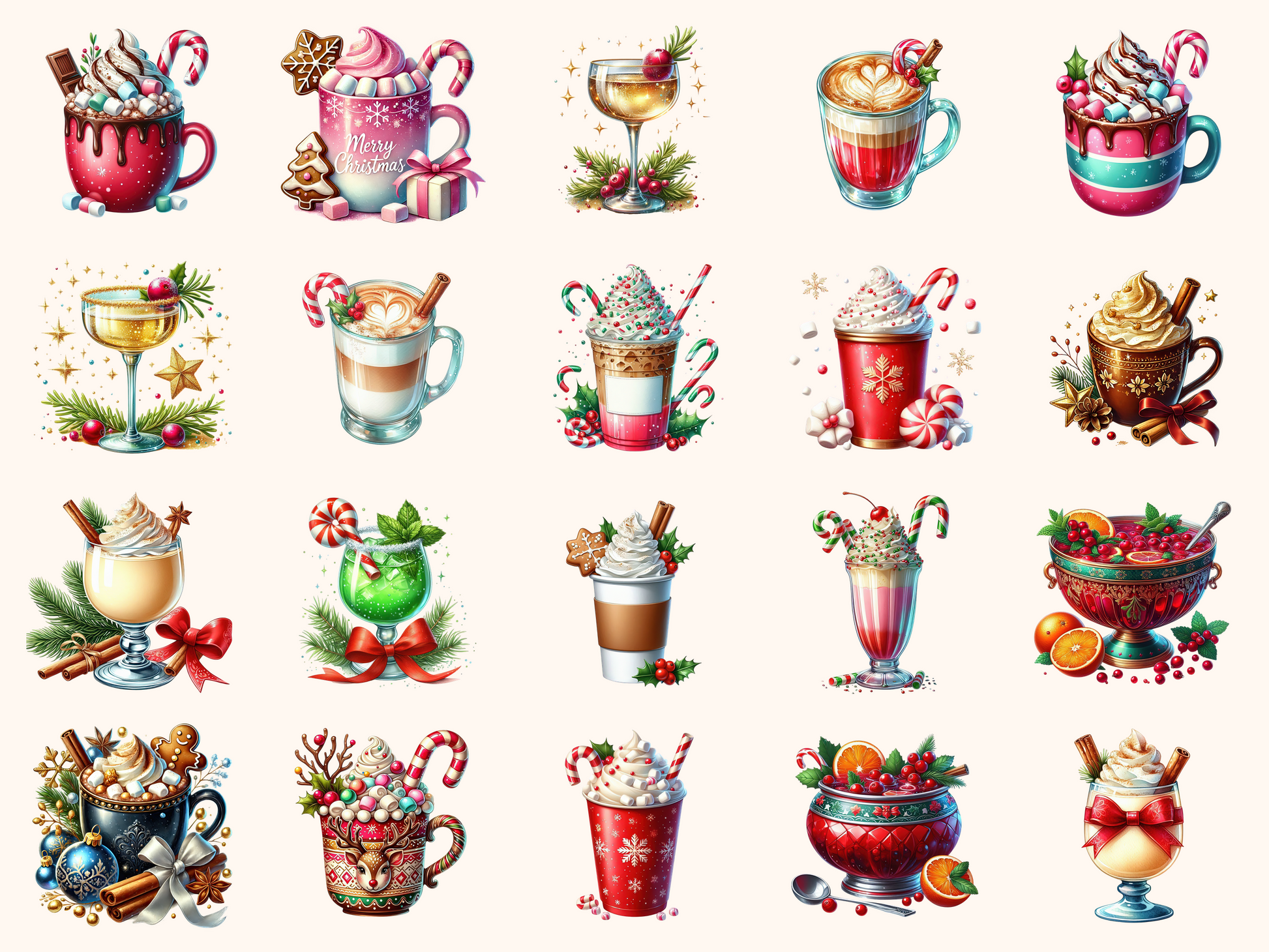 Christmas Drinks Clipart