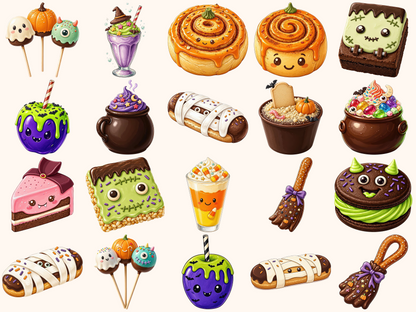Halloween Desserts Clipart