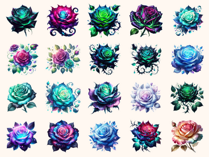 Fantasy Roses Clipart