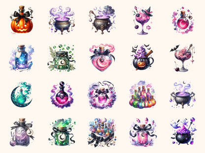 Halloween Potions Clipart
