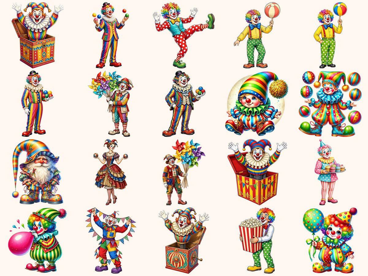 Clowns Clipart