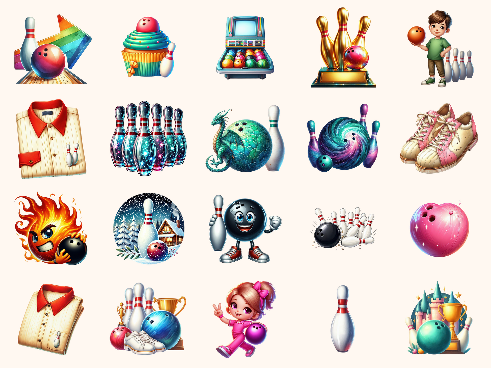 Bowling Clipart