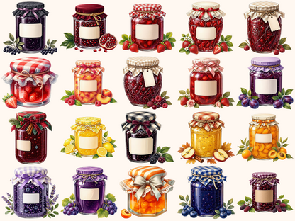 Jam Jars Clipart