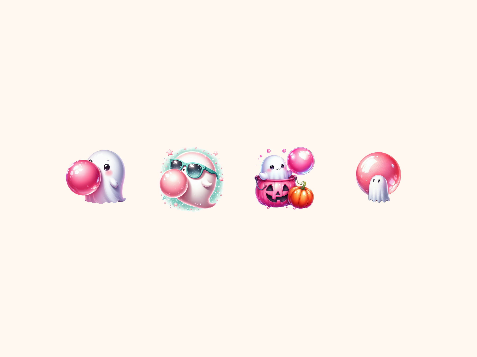 Bubblegum Ghost Clipart