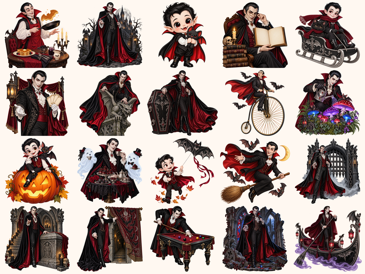 Dracula Clipart — listing preview 3