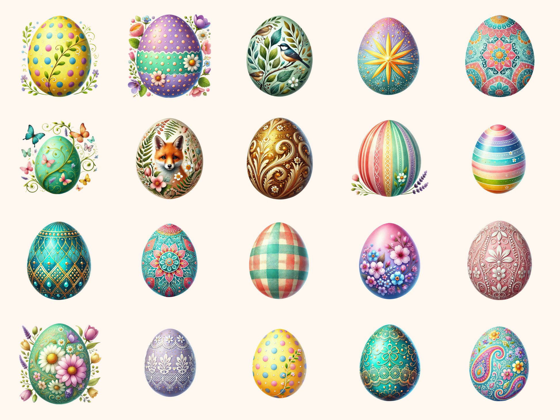 Easter Eggs Clipart