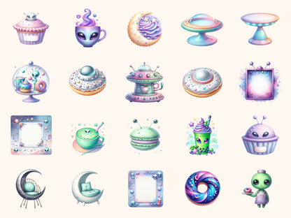 Alien Café Clipart