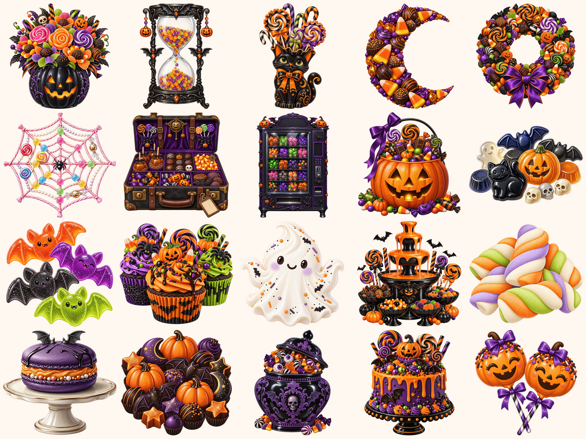 Halloween Candies Clipart