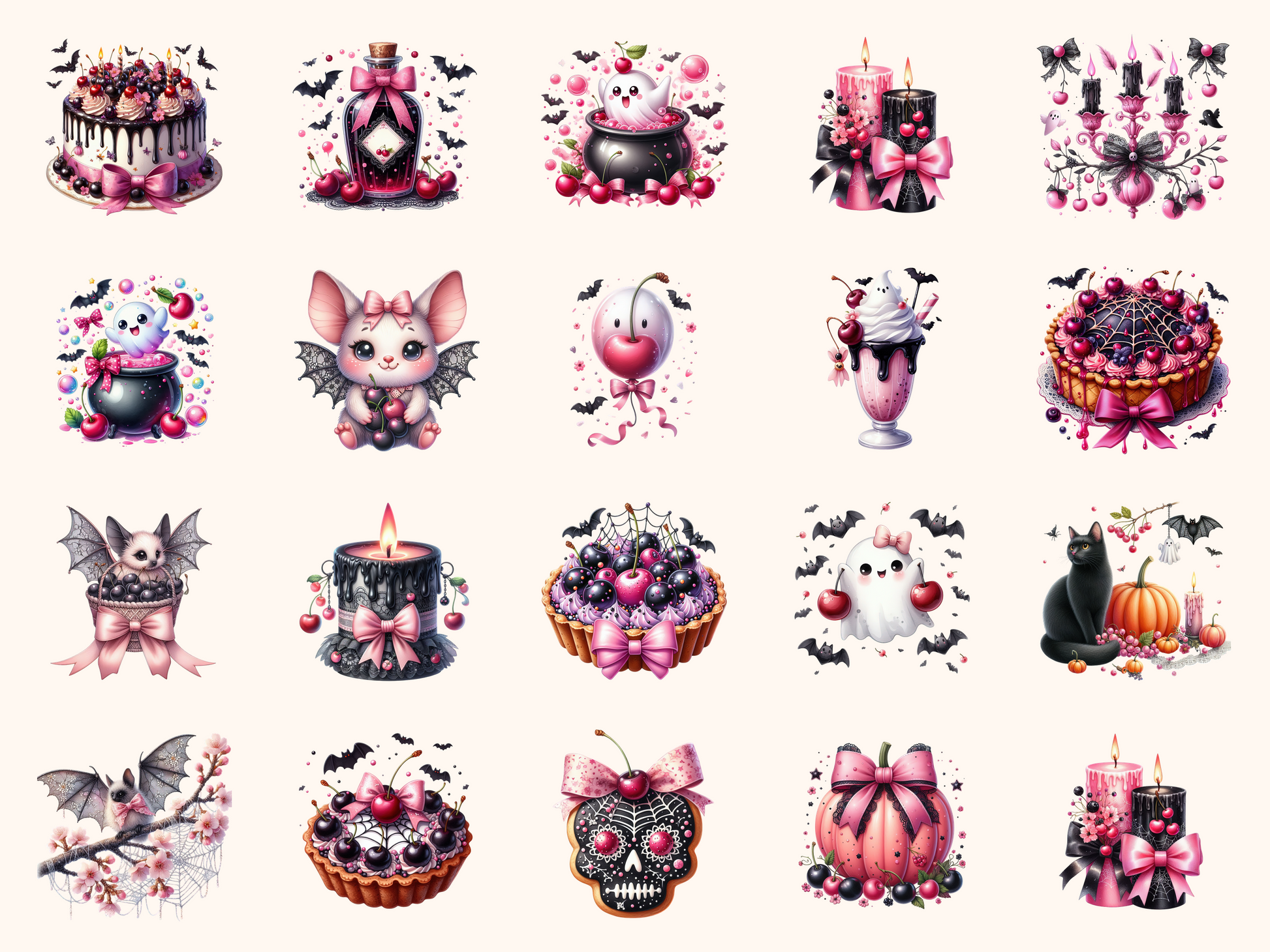 Cherry Halloween Clipart