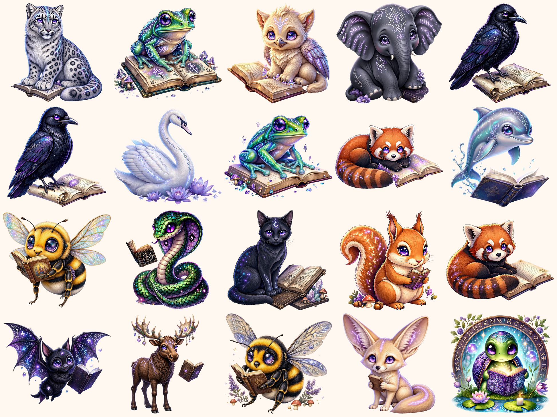 Runic Animals Clipart