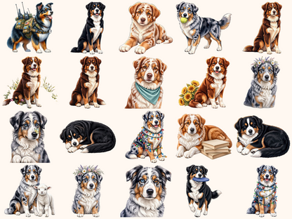 Australian Shepherd Clipart