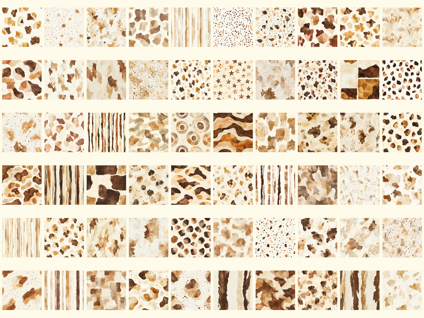 Desert Cowhide Digital Paper