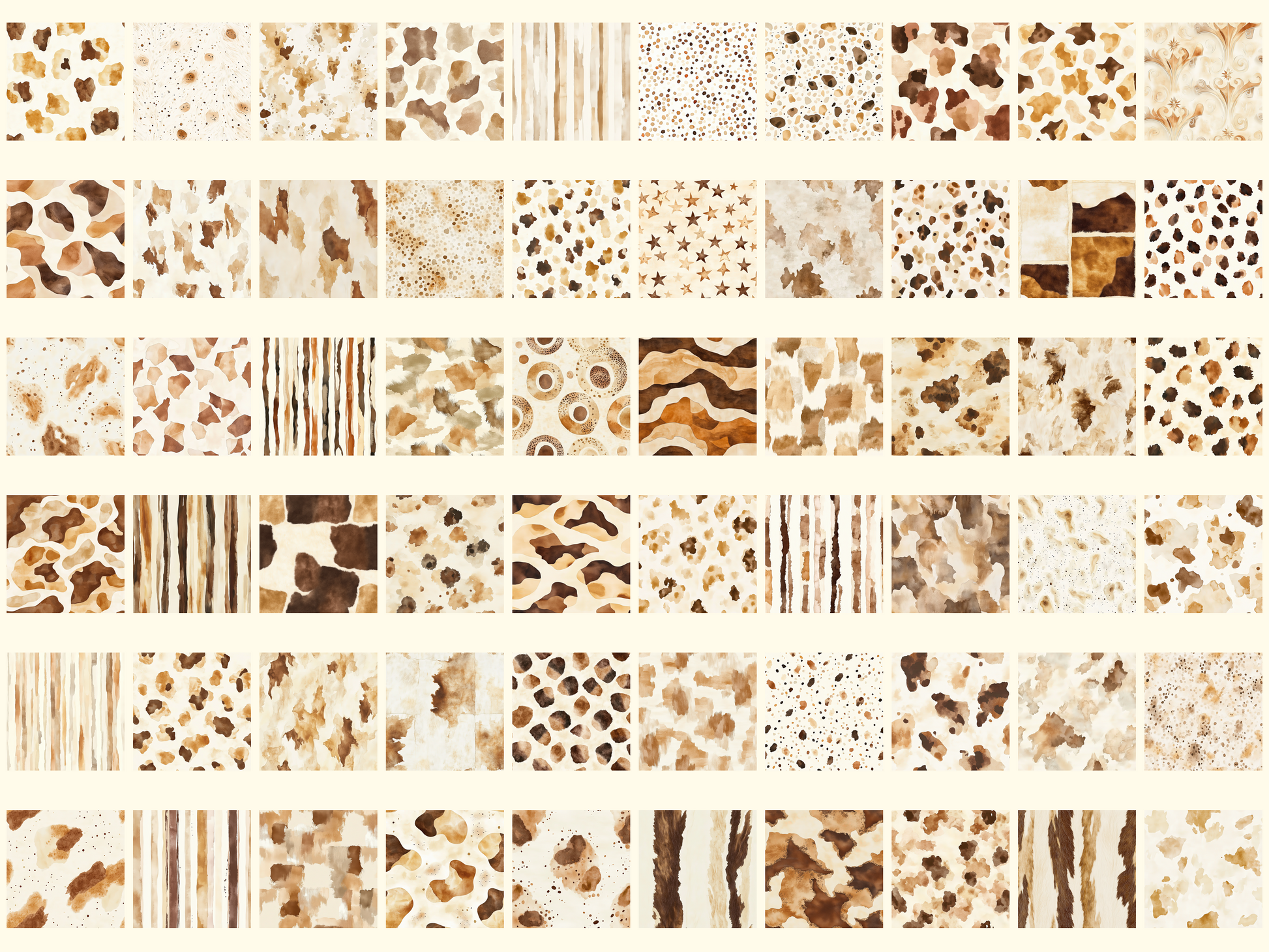 Desert Cowhide Digital Paper