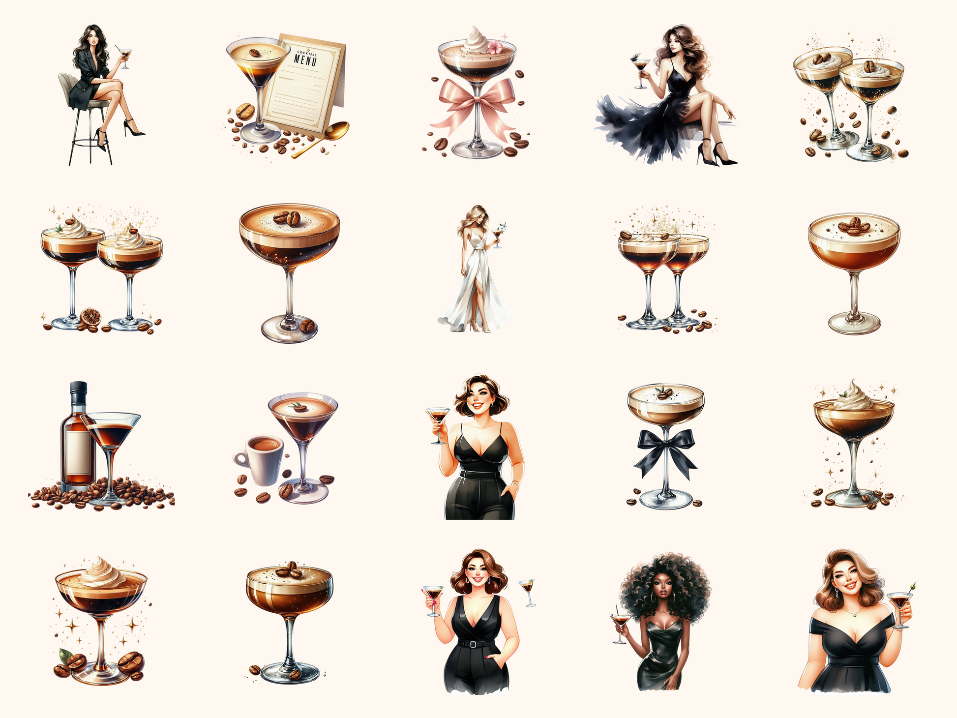 Espresso Martini Clipart