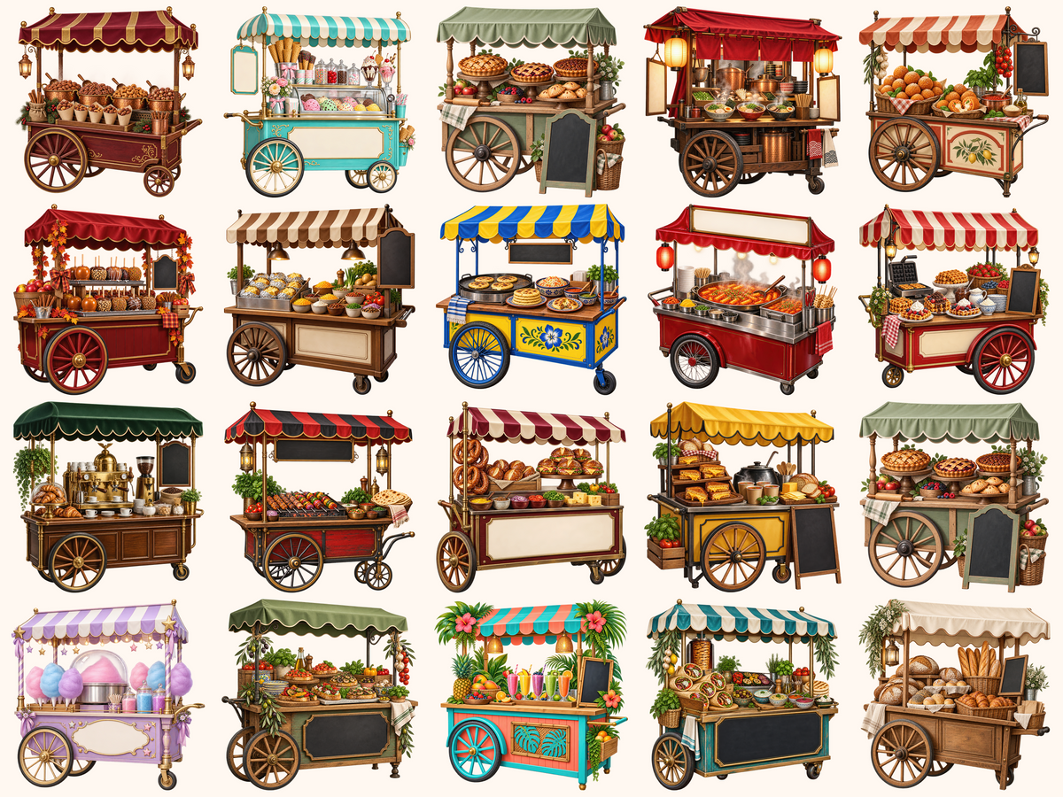 Food Carts Clipart