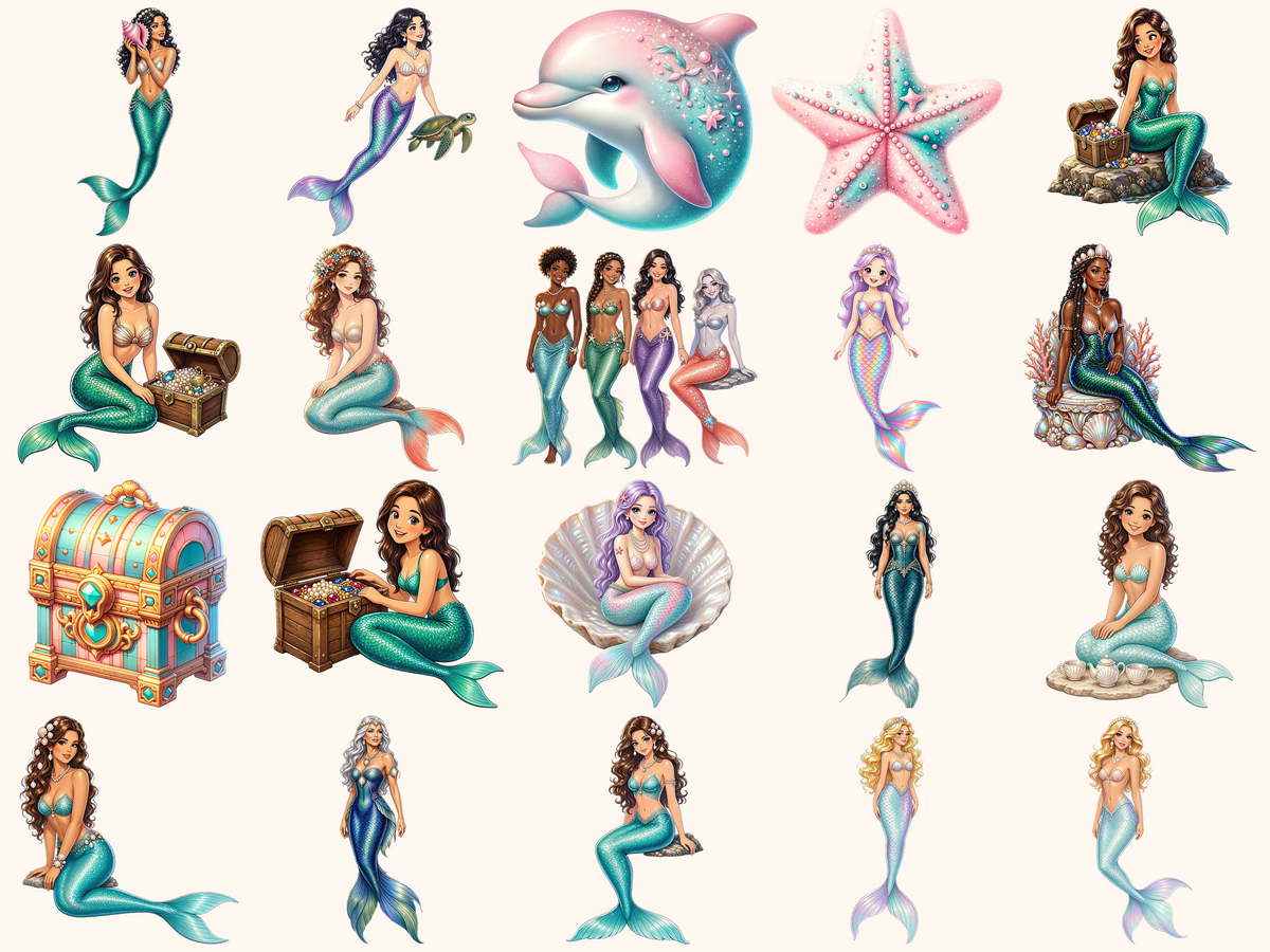Mermaids Clipart