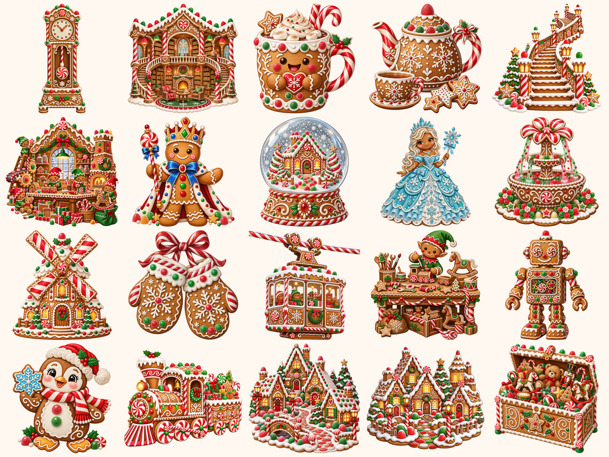 Gingerbread Christmas Clipart