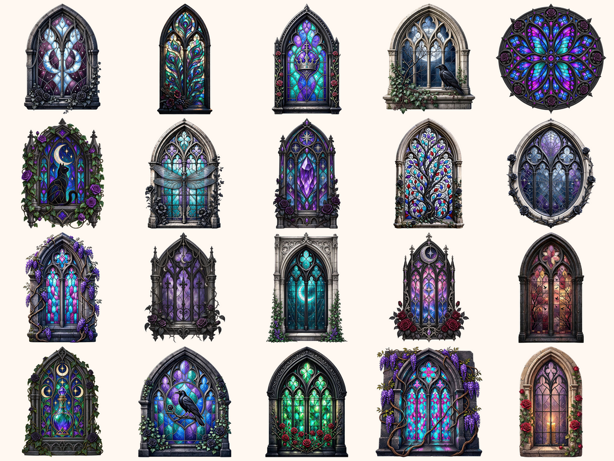 Gothic Windows Clipart