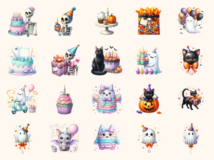 Spooky Birthday Clipart
