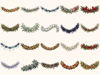 Christmas Garlands Clipart