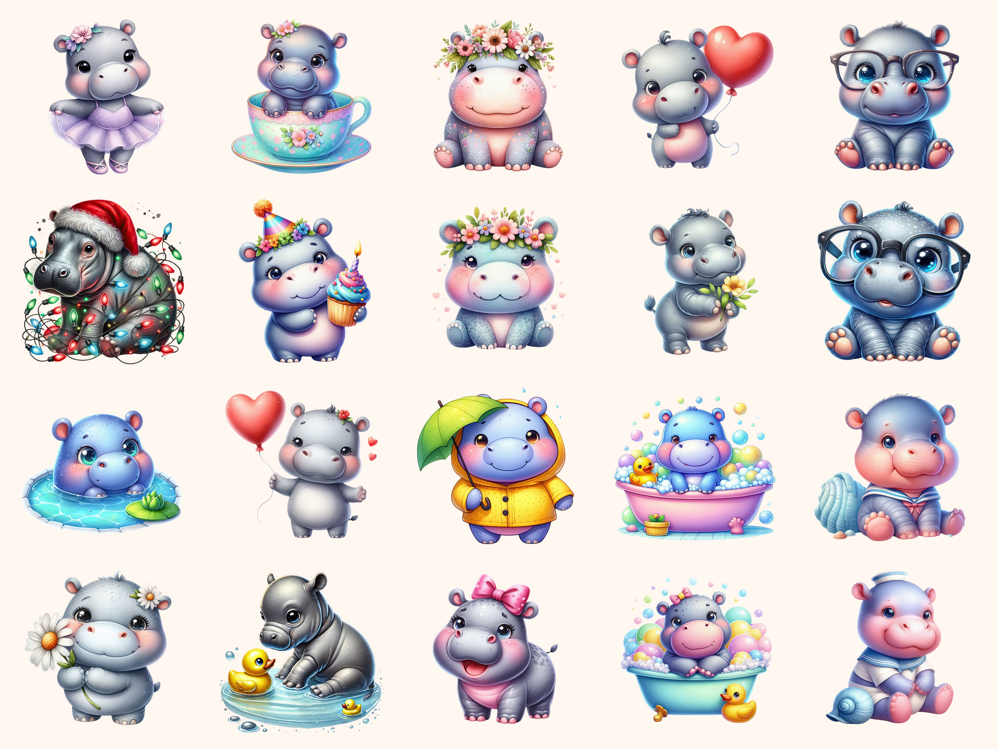 Hippopotamus Clipart