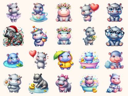 Hippopotamus Clipart