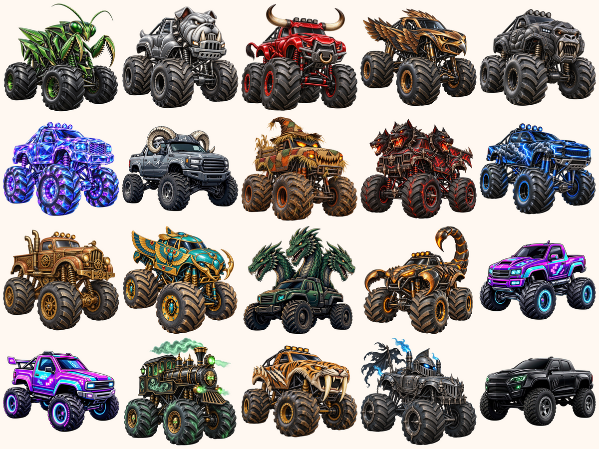Monster Trucks Clipart